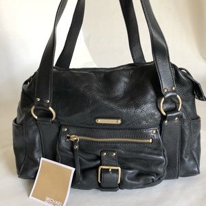 Michael Kors black genuine leather bag